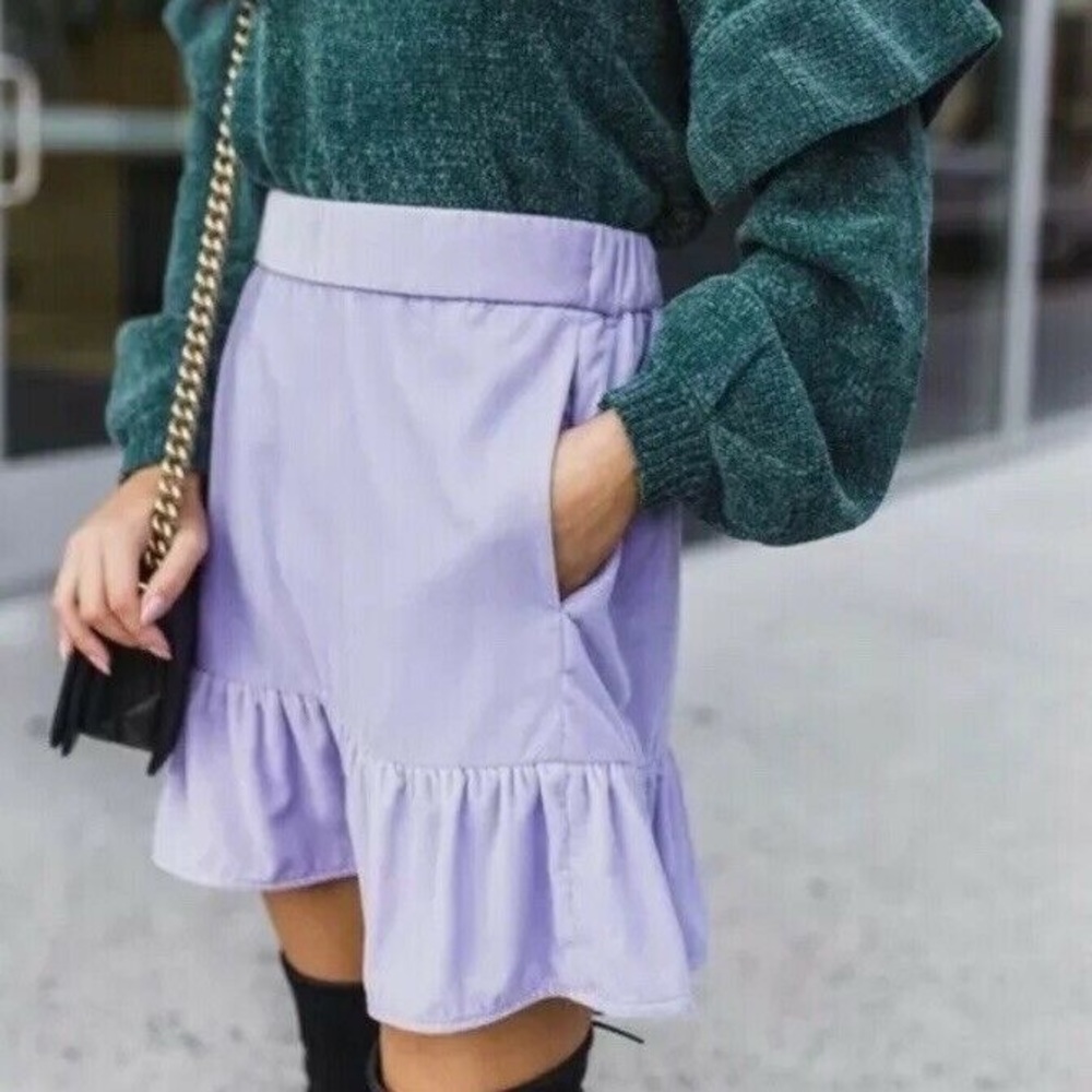 J. Crew Velvet Mini Skirt
